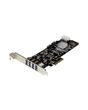StarTech.com 4 Port PCI Express (PCIe) SuperSpeed USB 3.0 Card Adapter w/ 2 Dedicated 5Gbps Channels - UASP - SATA / LP4 Power