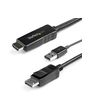 StarTech.com 2m (6ft) HDMI to DisplayPort Cable 4K 30Hz - Active HDMI 1.4 to DP 1.2 Adapter Converter Cable with Audio - USB Powered - Mac & Windows - HDMI Laptop to DP Monitor - Male/Male