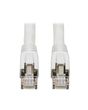 Tripp Lite N272-015-WH Cat8 25G/40G Certified Snagless Shielded S/FTP Ethernet Cable (RJ45 M/M), PoE, White, 15 ft. (4.57 m)