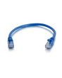 C2G 0.3m Cat5e Booted Unshielded (UTP) Network Patch Cable - Blue