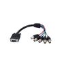 StarTech.com 1 ft Coax HD15 VGA to 5 BNC RGBHV Monitor Cable - M/F