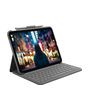 Logitech Slim Folio QWERTY UK English Bluetooth Grey