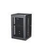 StarTech.com 4-Post 18U Wall Mount Network Cabinet with 1U Shelf, 19" Hinged Wall-Mounted Server Rack for Data / AV / Electronics / Computer Equipment, Flexible Vented Rack Enclosure